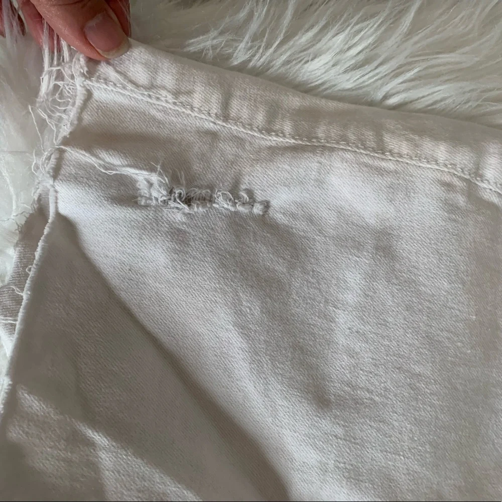 Women’s Hollister‎ White Denim Shorts Size 28 (980A)